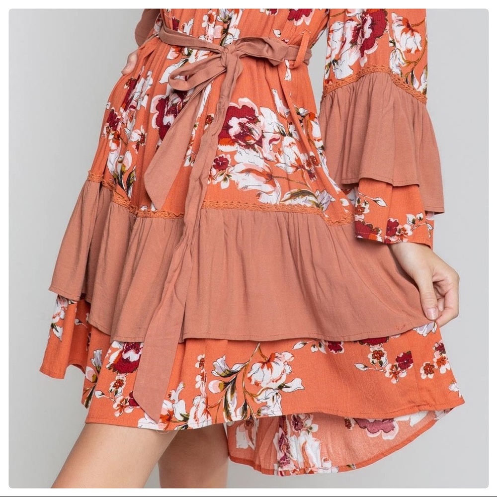 Blossom Flores Woven Bohemian Dress - Picture 5 of 10